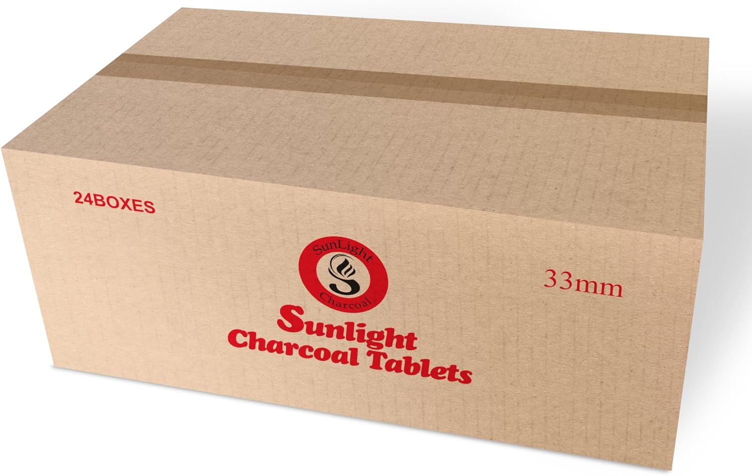 Quick Light Charcoal Tablets for Instant Fire Coal - 24 Packs
