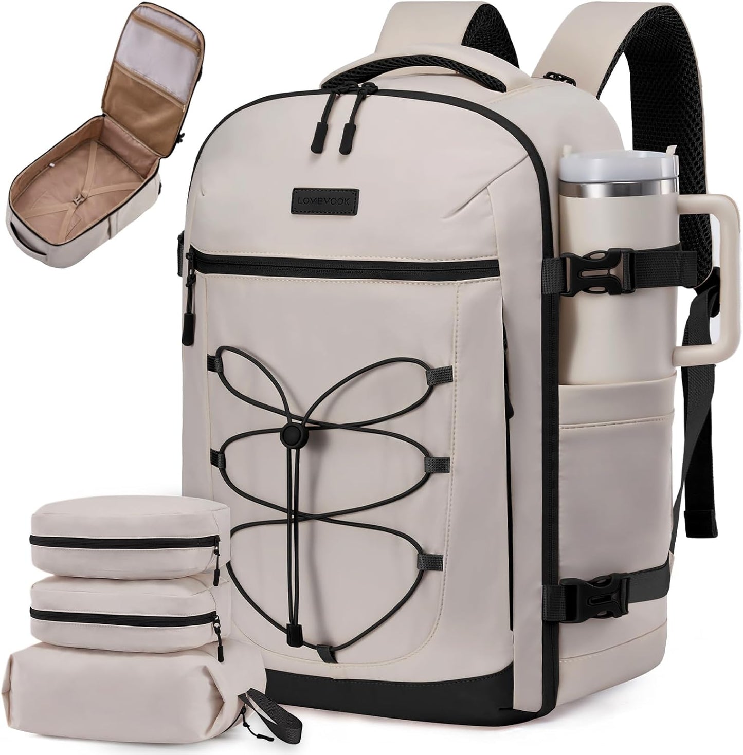 LOVEVOOK Travel Backpack 40L for 17.3 Laptop and Essentials
