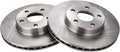 TRQ Front Disc Brake Rotor Pair Set for Achieva/Beretta/Cavalier