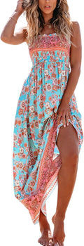 Ditsy Floral Smocked Maxi Dress - Sundress for Vacation