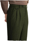 Men's Herringbone Tweed Dress Pants for a Classic Vintage Look
