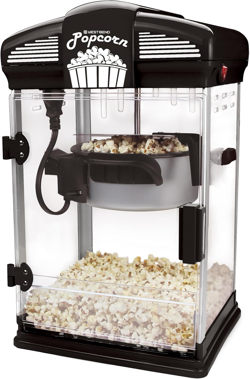 West Bend Stir Crazy Popcorn Popper for Movie Theater Style Snacks