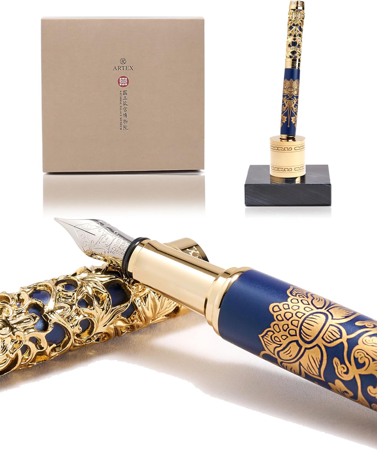 ARTEX Luxury Fountain Pen Set With Stand - Timeless Beauty Gift