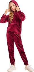 Arshiner Girls Velour 2 Piece Tracksuit Set - Cozy Athletic Outfit