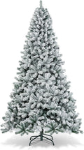 9 FT Flocked Christmas Tree for Festive Holiday Celebrations
