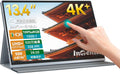 Intehill 4K Portable Monitor: 13.4 Inch Touchscreen Display