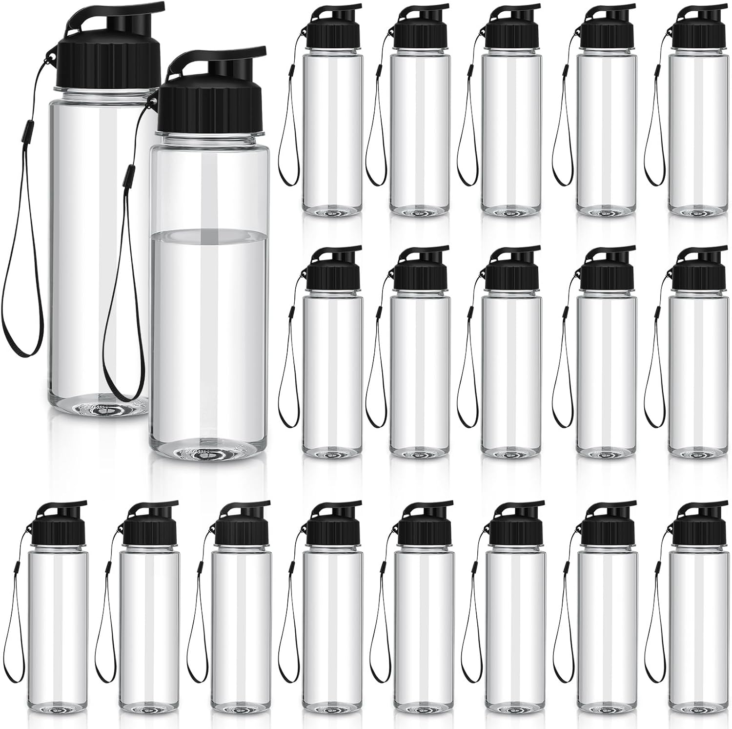 Mifoci 20 Pieces Water Bottle Bulk for Gym and Outdoor Use