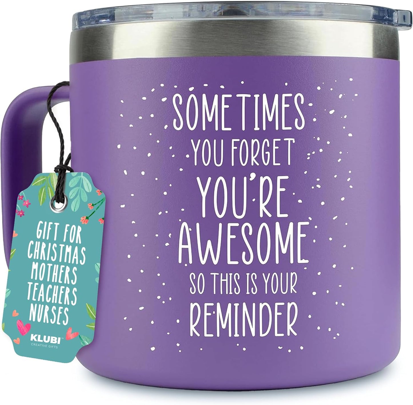 KLUBI Awesome Mom 14oz Purple Mug
