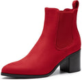 DREAM PAIRS Retro Elastic Chelsea Ankle Boots for Women