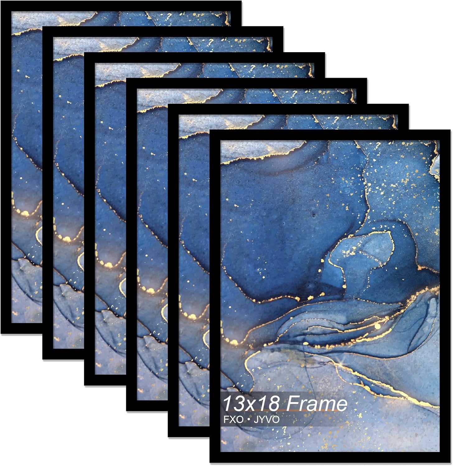 13x18 Picture Frame Set of 6 for Stunning Wall Displays