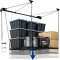 FLEXIMOUNTS GL1 Overhead Garage Lifting Storage Rack - 4x4 Ft Ceiling