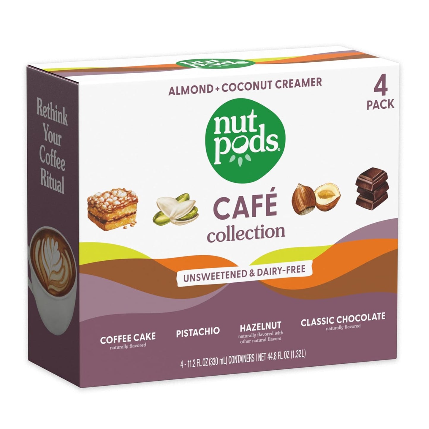 nutpods Cafe Collection - Variety Pack - Dairy-Free & Sugar-Free - Keto & Vegan Friendly