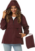 Avoogue Womens Rain Jacket with Hood - Packable Lightweight Waterproof
