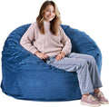 VEVOR Bean Bag Chair Round Velvet BeanBag for Adults - Cloudlike