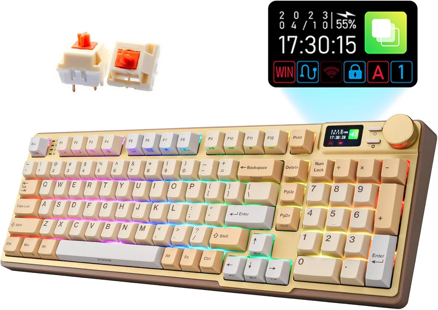 iRocks K85R Wireless RGB Backlit Mechanical Gaming Keyboard Review