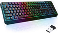 KLIM Chroma Wireless Gaming Keyboard RGB - Backlit Wireless Keyboard