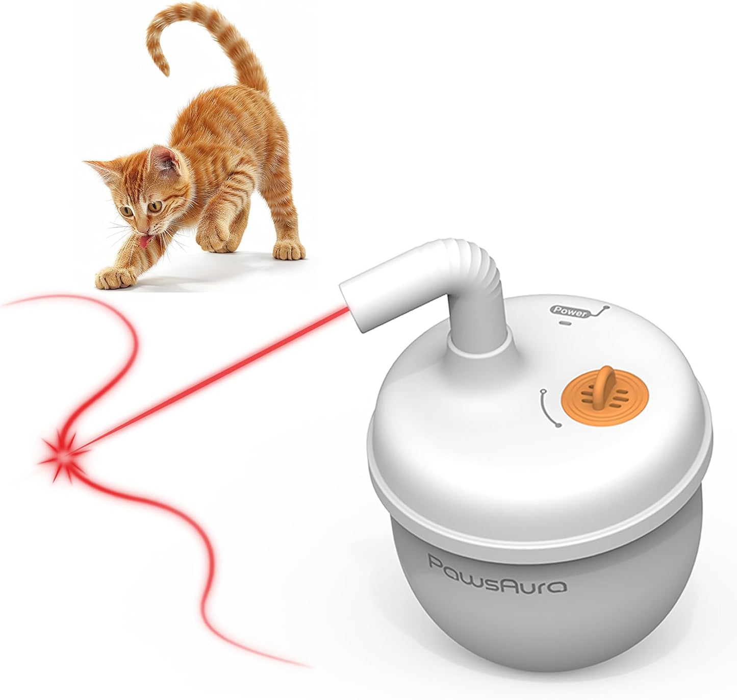 MayMaw Automatic Cat Laser Toy - Engaging 360 Motion Fun