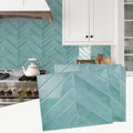 STICKGOO Herringbone Peel and Stick Backsplash - Thick Durable Tile