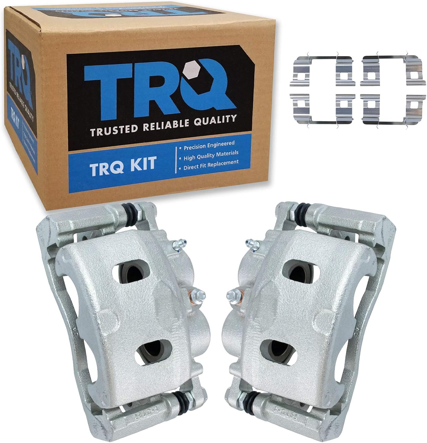 TRQ Front Brake Caliper Set for 07-08 Cadillac & 05-08 GMC