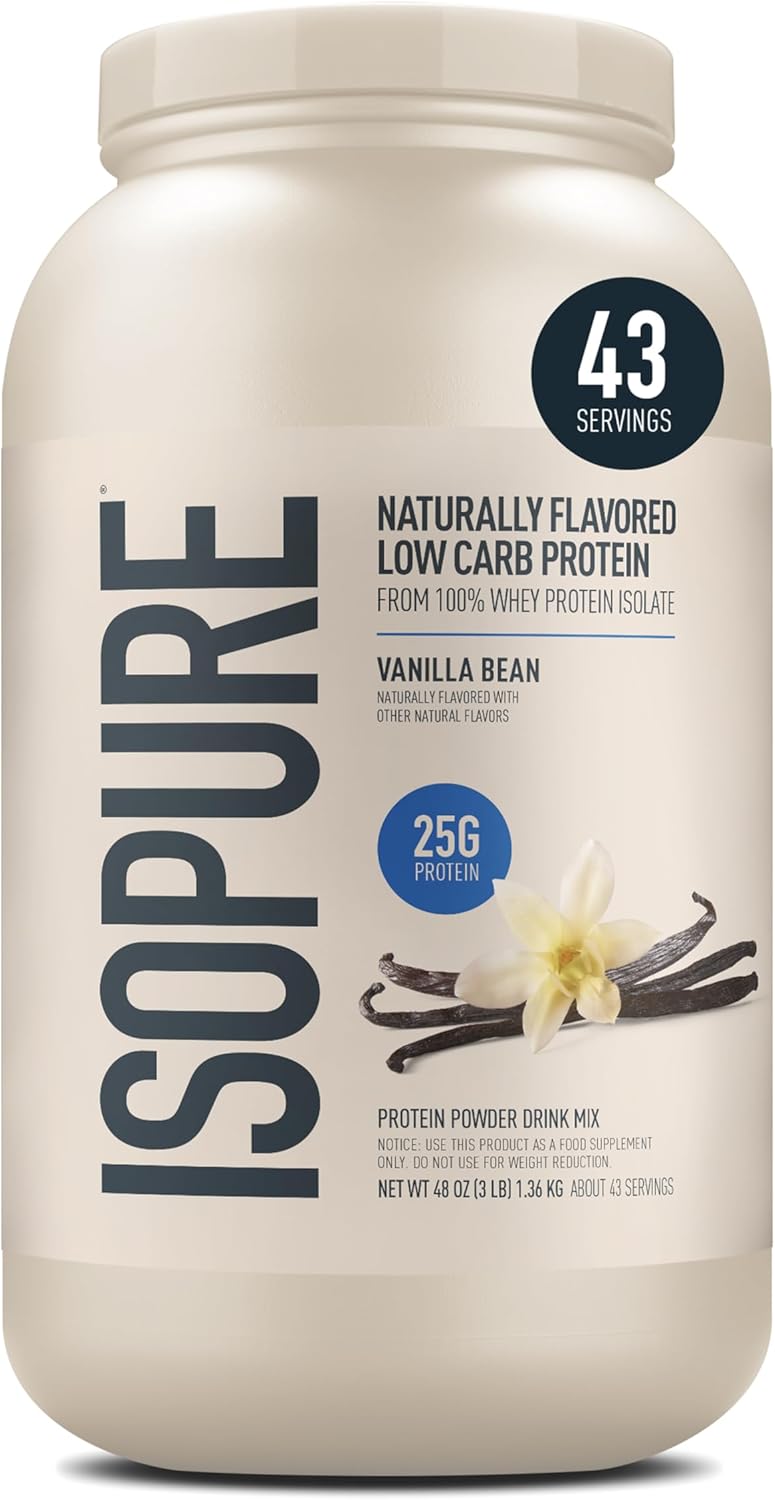 Isopure Low Carb Whey Isolate Protein Powder for Daily Nutrition