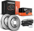 A-Premium 11.88 in Front Vented Rotors + Ceramic Pads Kit - Reliable