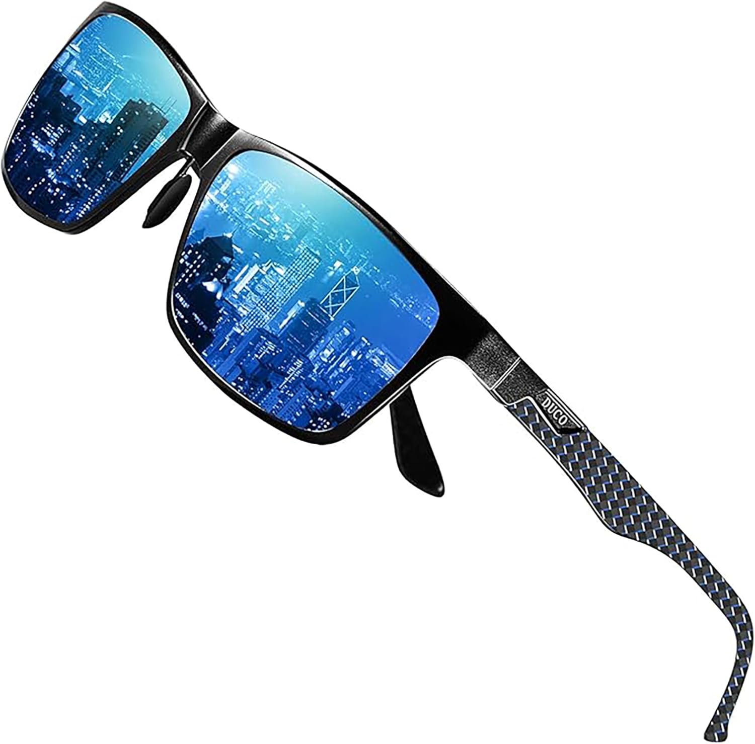 DUCO Mens Sunglasses Polarized Rectangle Sunglass for Men
