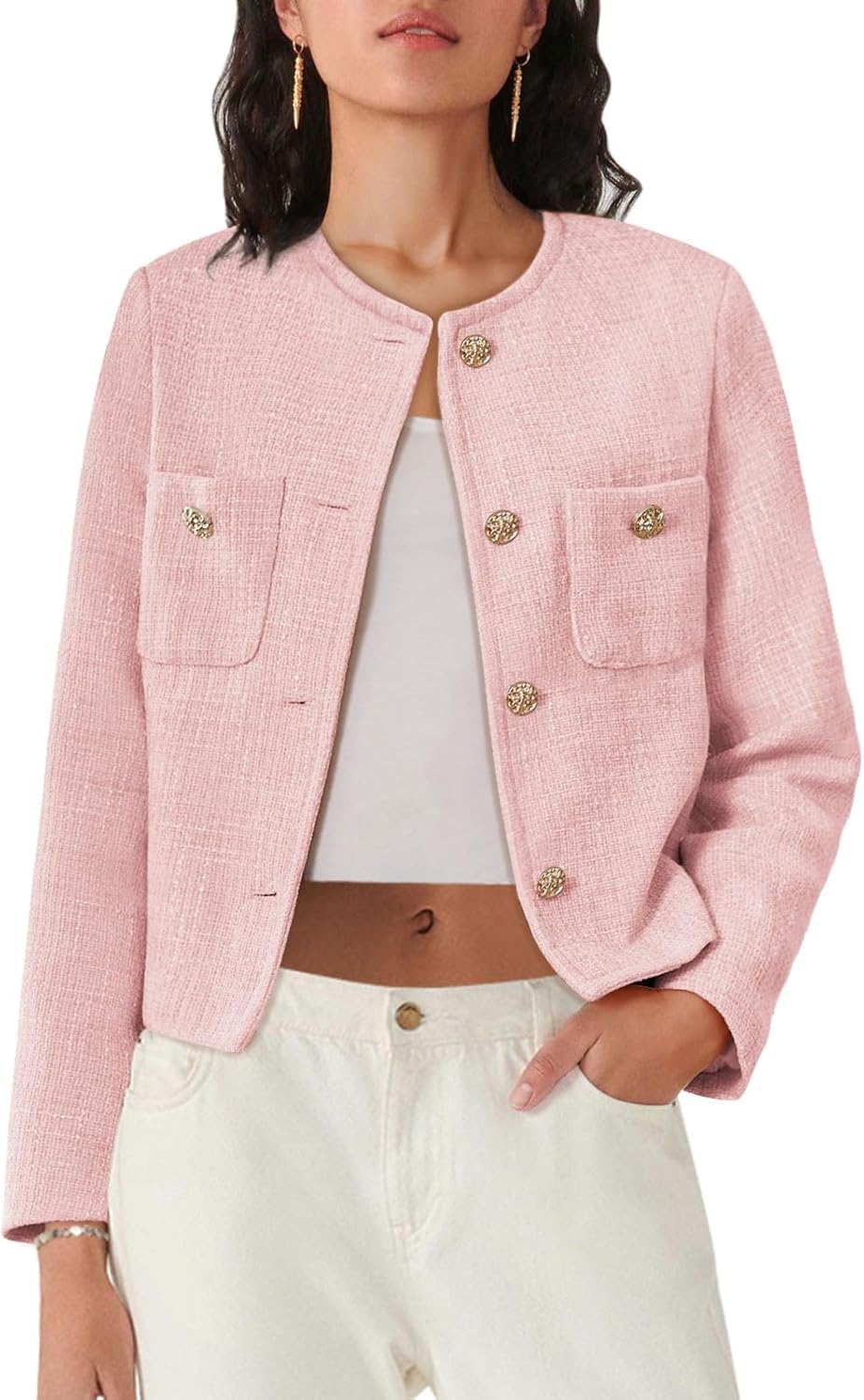Stylish Women's Tweed Blazers for Business and Casual Wear