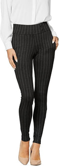 Conceited Women's Ponte Treggings Slim Leg Dress Pants - With Pockets
