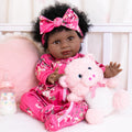 Aori Black Reborn Baby Doll Girl 22 in - Lifelike Weighted Doll