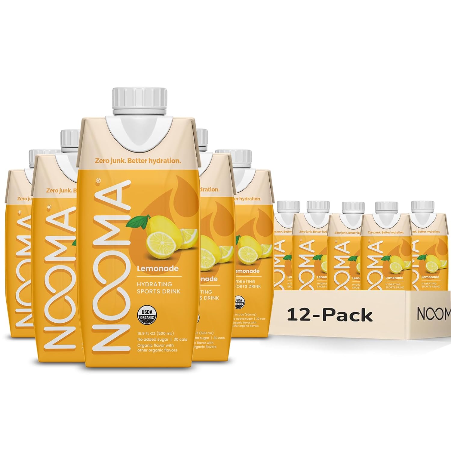 NOOMA Hydrating Sports Drink with Organic Coconut Water 12 Pack