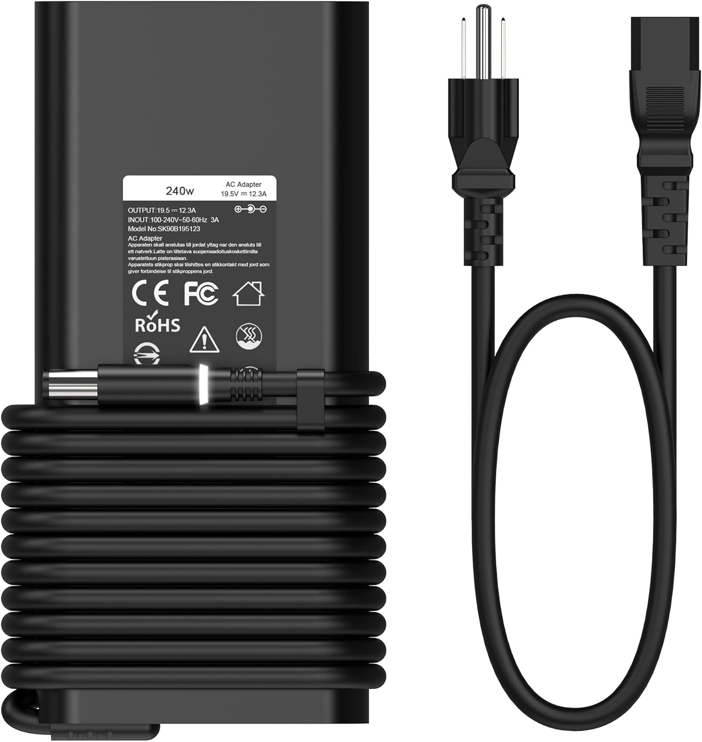 2025 New Slim 240W Laptop Charger for Dell Alienware Models