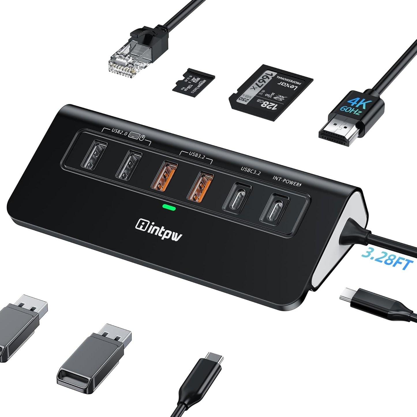 10-in-1 USB C Hub Ethernet Docking Station for Fast Connectivity