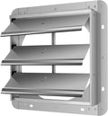 12-Inch Square Automatic Gravity Shutter Louver Vent - Weatherproof