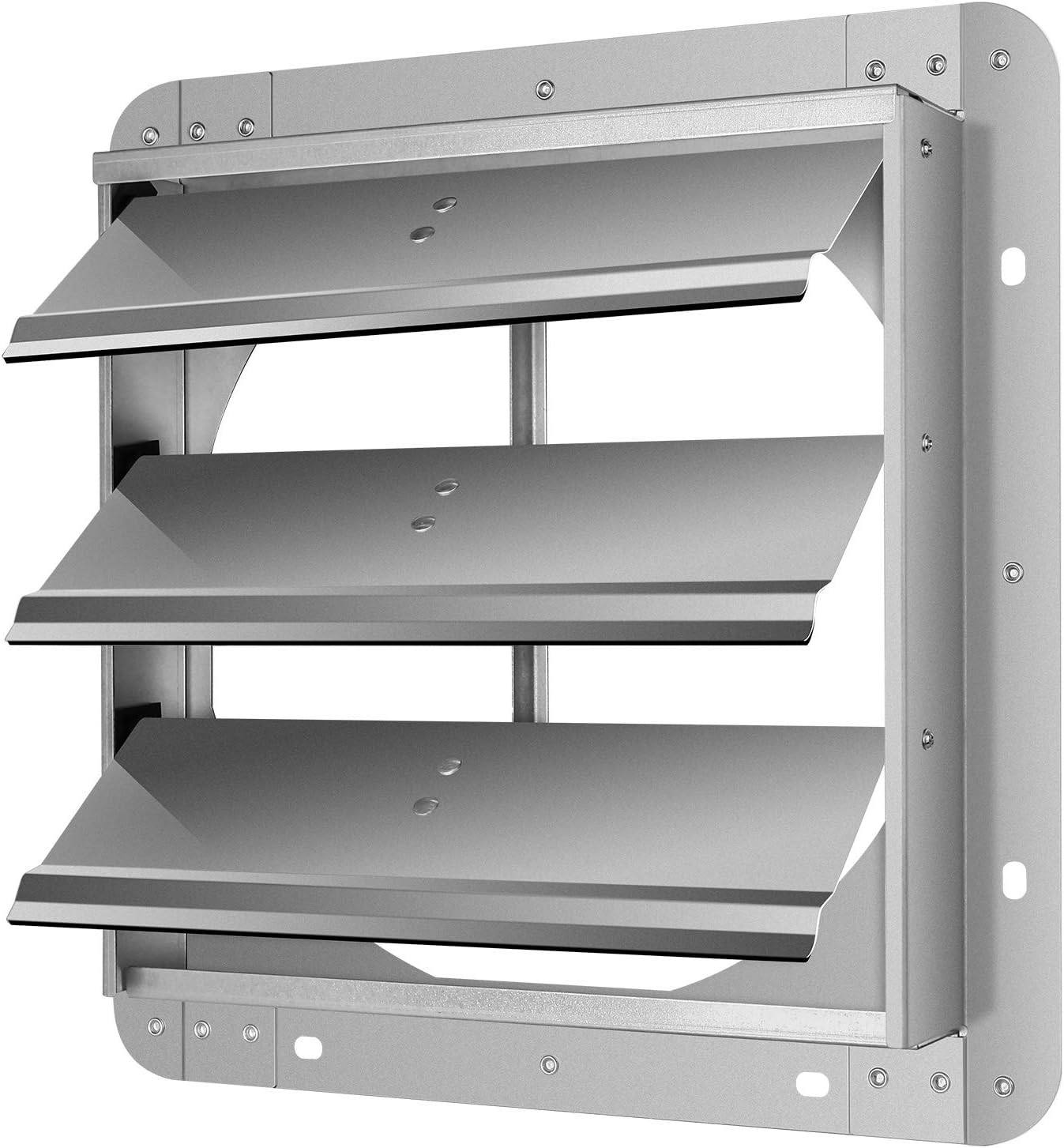 iPower 12-Inch Square Aluminum Automatic Gravity Shutter Vent