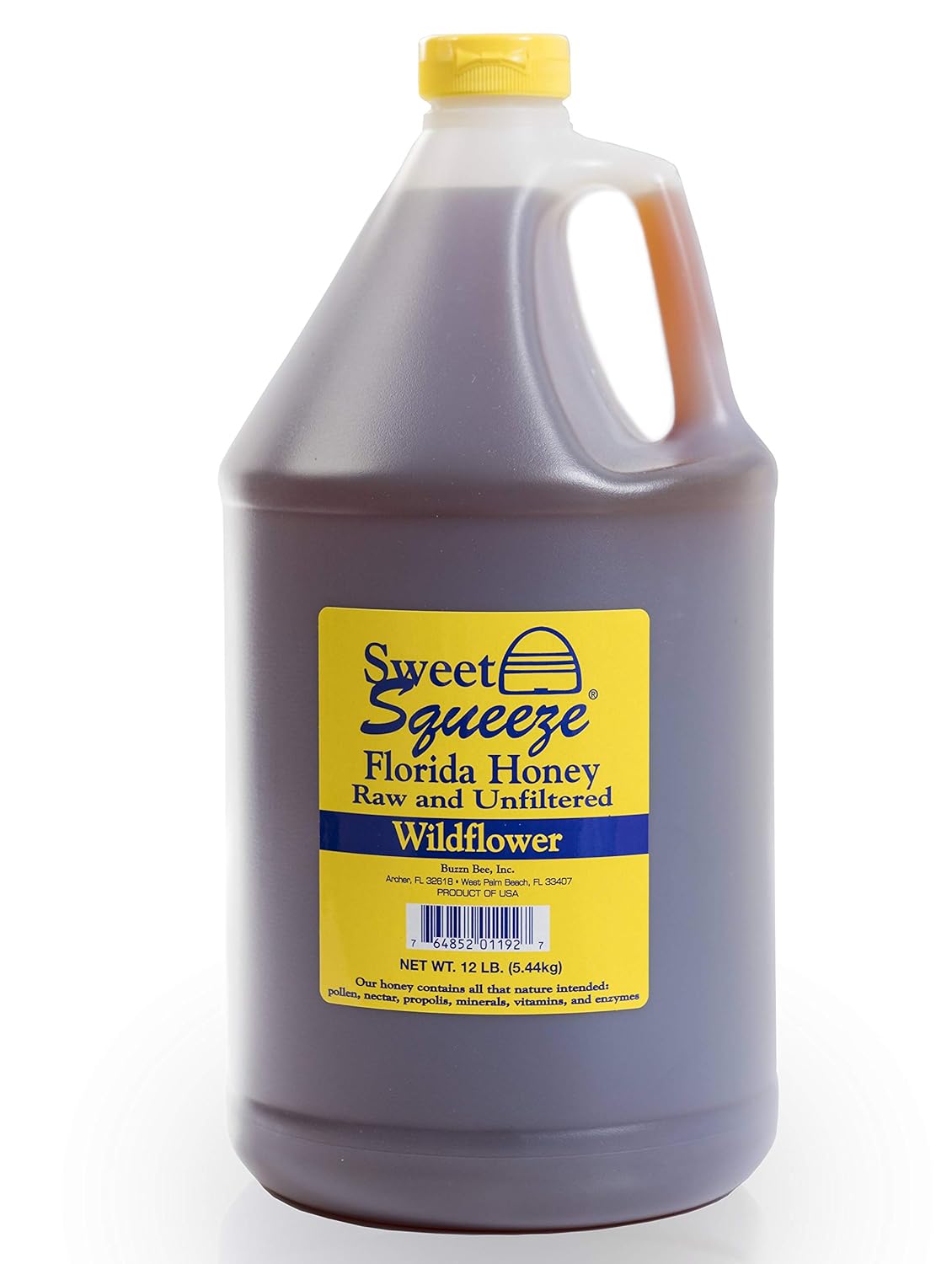 Sweet Squeeze Raw Honey - Unfiltered Wildflower Honey 12 lb