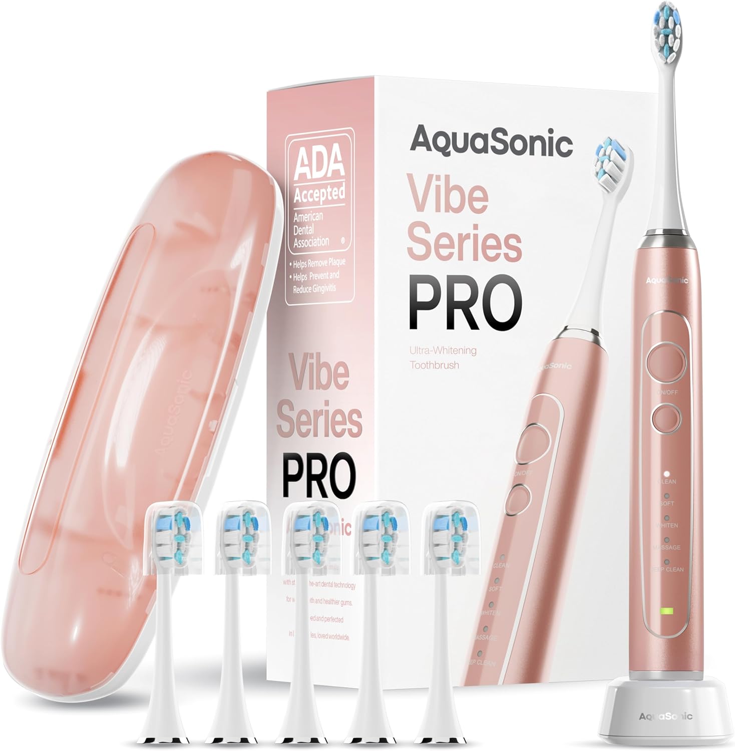 Aquasonic Vibe Series PRO Ultra-Whitening Electric Toothbrush