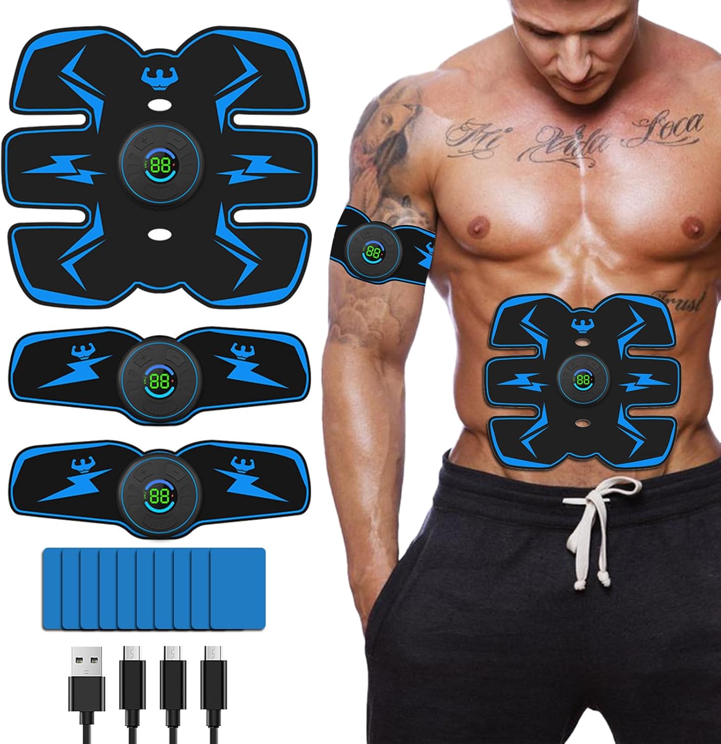 Ultimate EMS Ab Stimulator: Tone Anywhere!