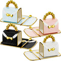 Handbag Shaped Ceramic Coffee Mug Set 4 Pack - Stylish Gift for Tea