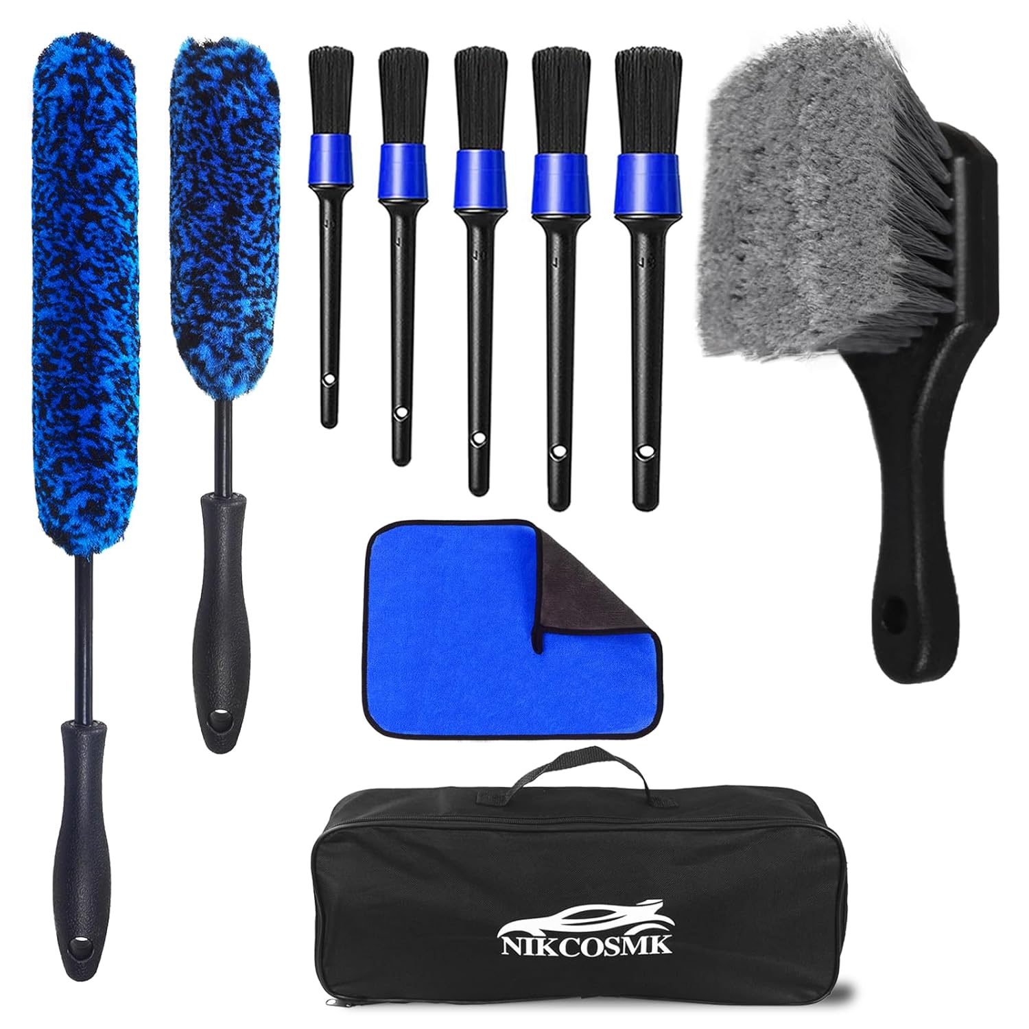 Bendable Wheel Brush Set - Tire & Rim Cleaner