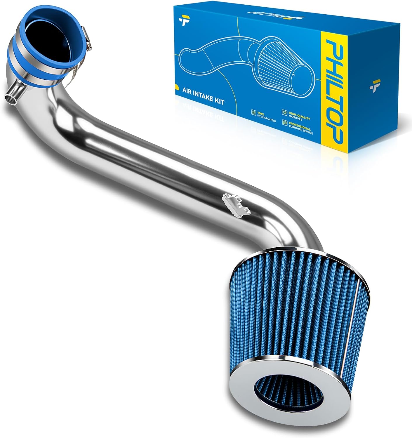 PHILTOP Cold Air Intake Kit for Honda Civic 2001-2005 1.7L L4