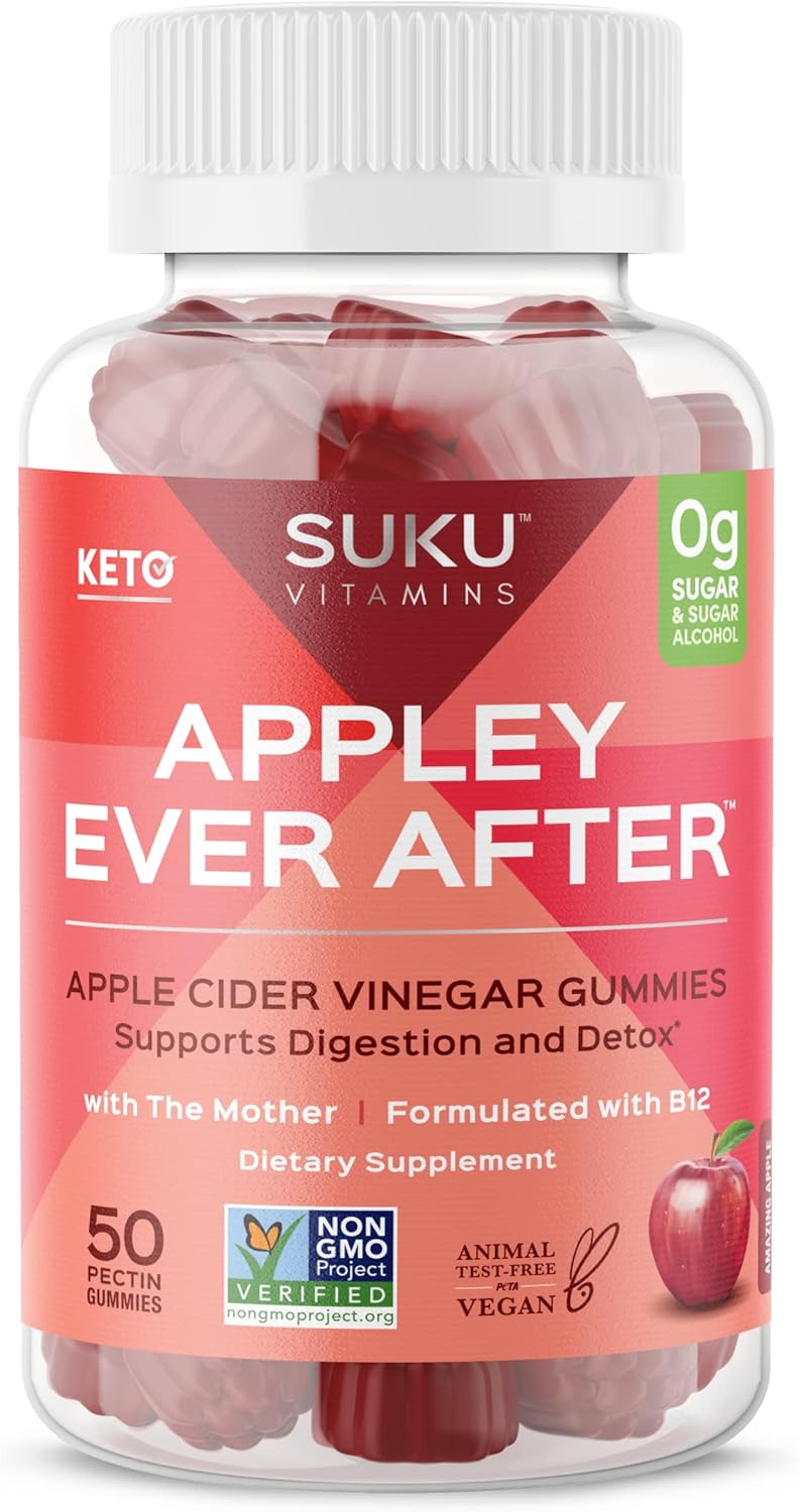 SUKU Methylated B12 ACV Gummies - Amazing Apple Flavor!