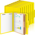 Classification Folders Letter Size 12 Pcs with 2 Dividers - Heavy Duty
