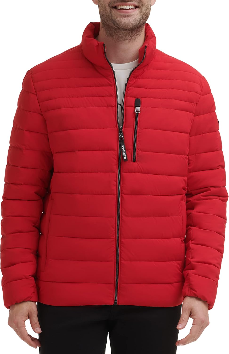Calvin Klein Men's Full Zip Down Puffer Coat for Ultimate Warmth
