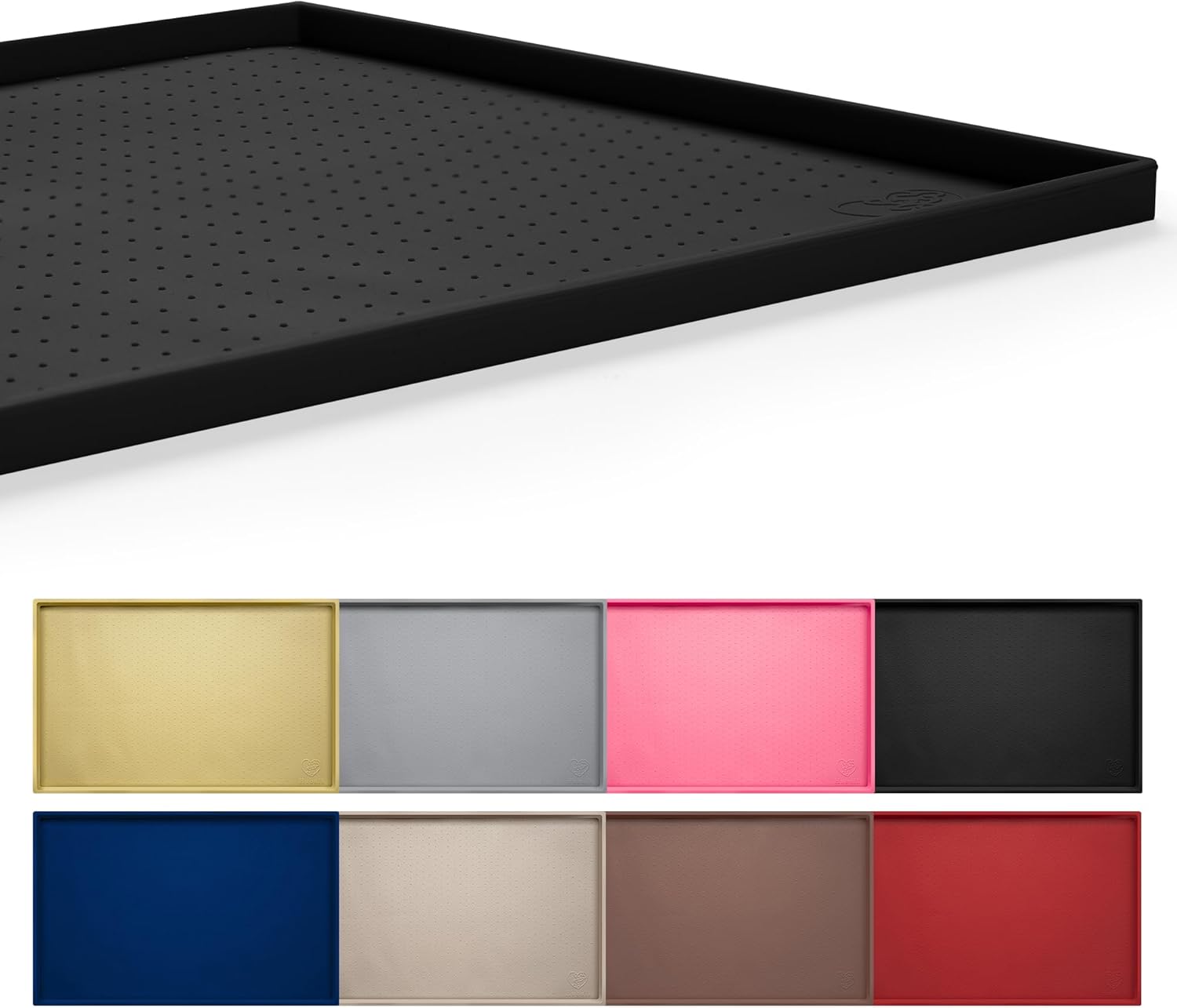 Hubulk Dog Feeding Mat: Waterproof Silicone Pet Food Tray