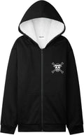 One Piece Hoodie for Boys and Teens - Sherpa Fleece Zip-Up