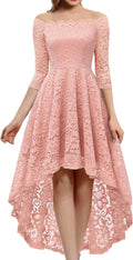 Dressystar Women's Lace Cocktail Dress Hi-Lo Off Shoulder (Style 7FR7)
