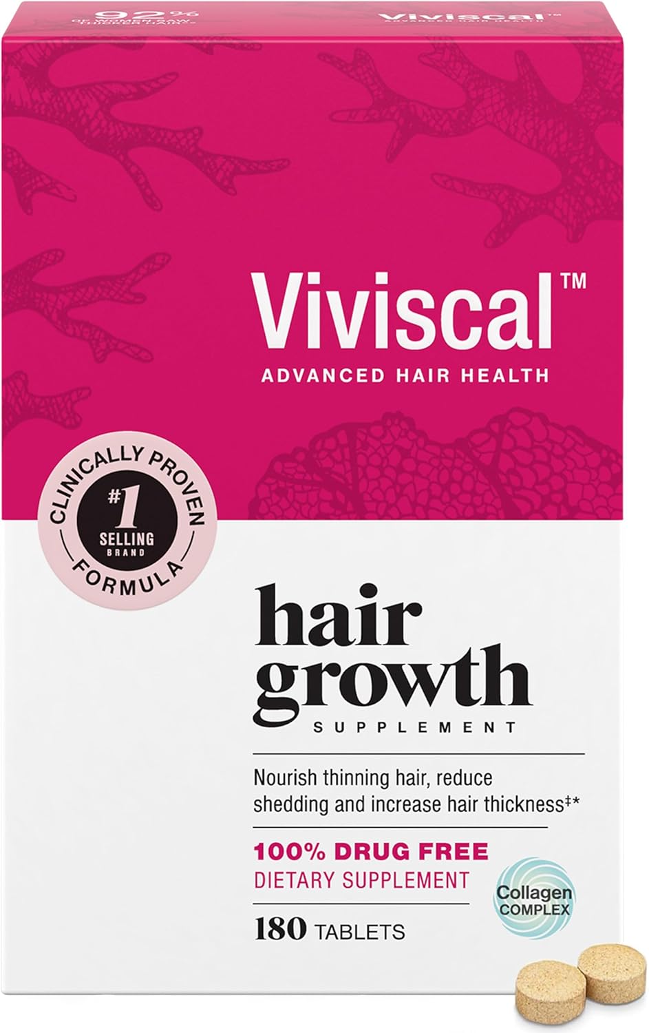 Viviscal Hair Growth Supplements for Women, Thicker Fuller Hair