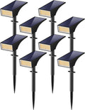 Solar Landscape Spotlights 8 Pack - Bright Waterproof Pathway Lights