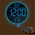 10in Large Digital Wall Clock with Timer and RGB Display