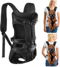 Lukovee Dog Backpack Carrier - Legs Out Front Carrier for Hiking